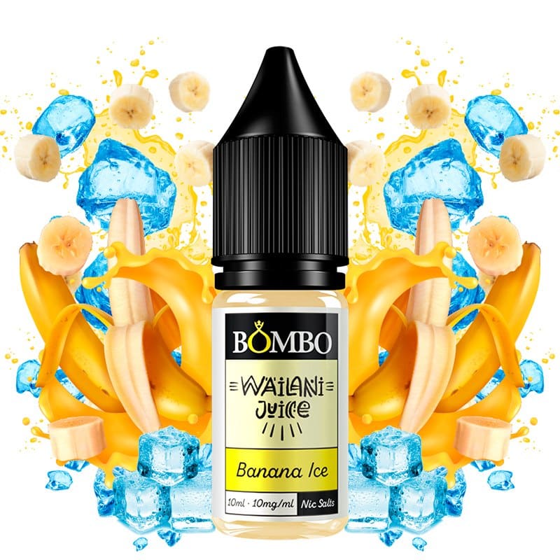 Banana Ice 10ml 10mg Wailani Juice Nic Salts by Bombo Vape IT